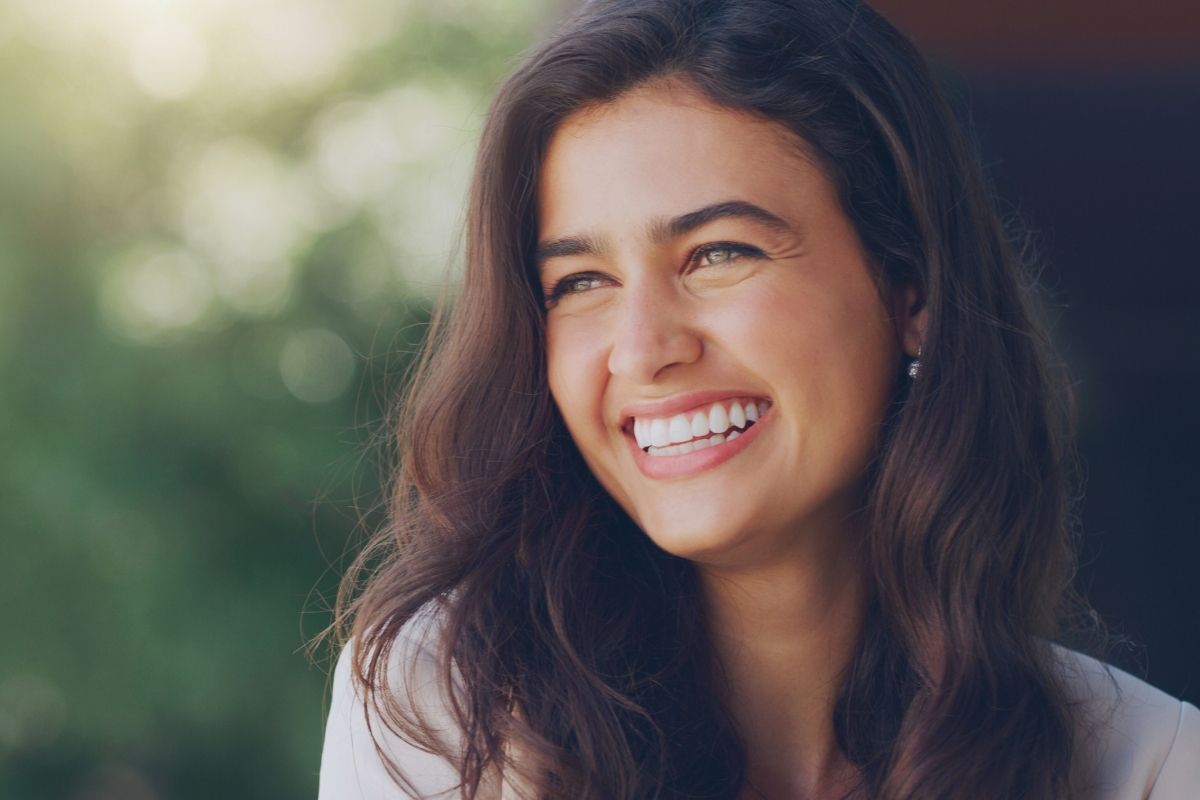Happy Adult Women with bright and healthy smile